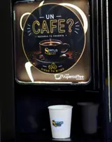 Cafetera en recepción